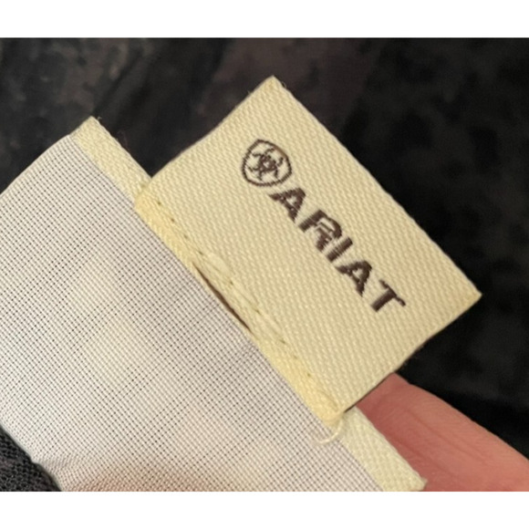 Ariat Women's T-Shirt Tunic Crewneck Short Sleeve M Black Graphic Print Pullover - Picture 7 of 9